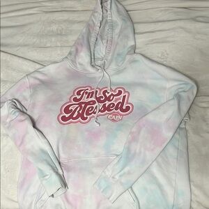 I'm So Blessed Cain Tie Dye Hoodie
